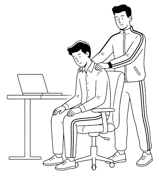 Massage Arbeitsplatz